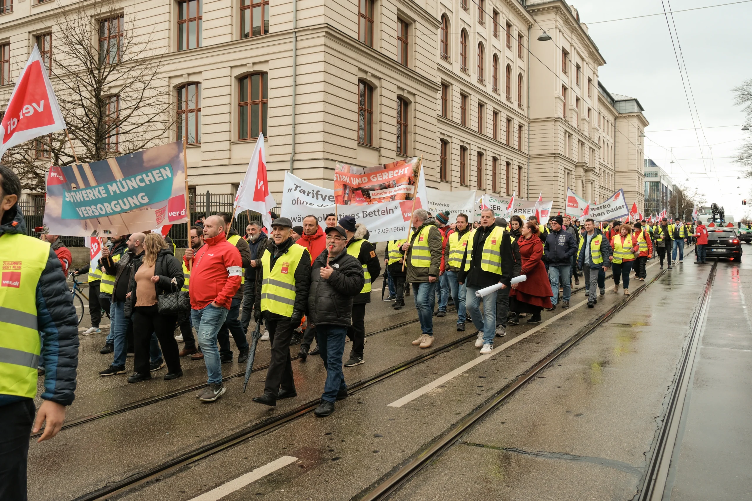 Anschlag auf ver.di-Demonstration in München am 13. Februar 2025,
