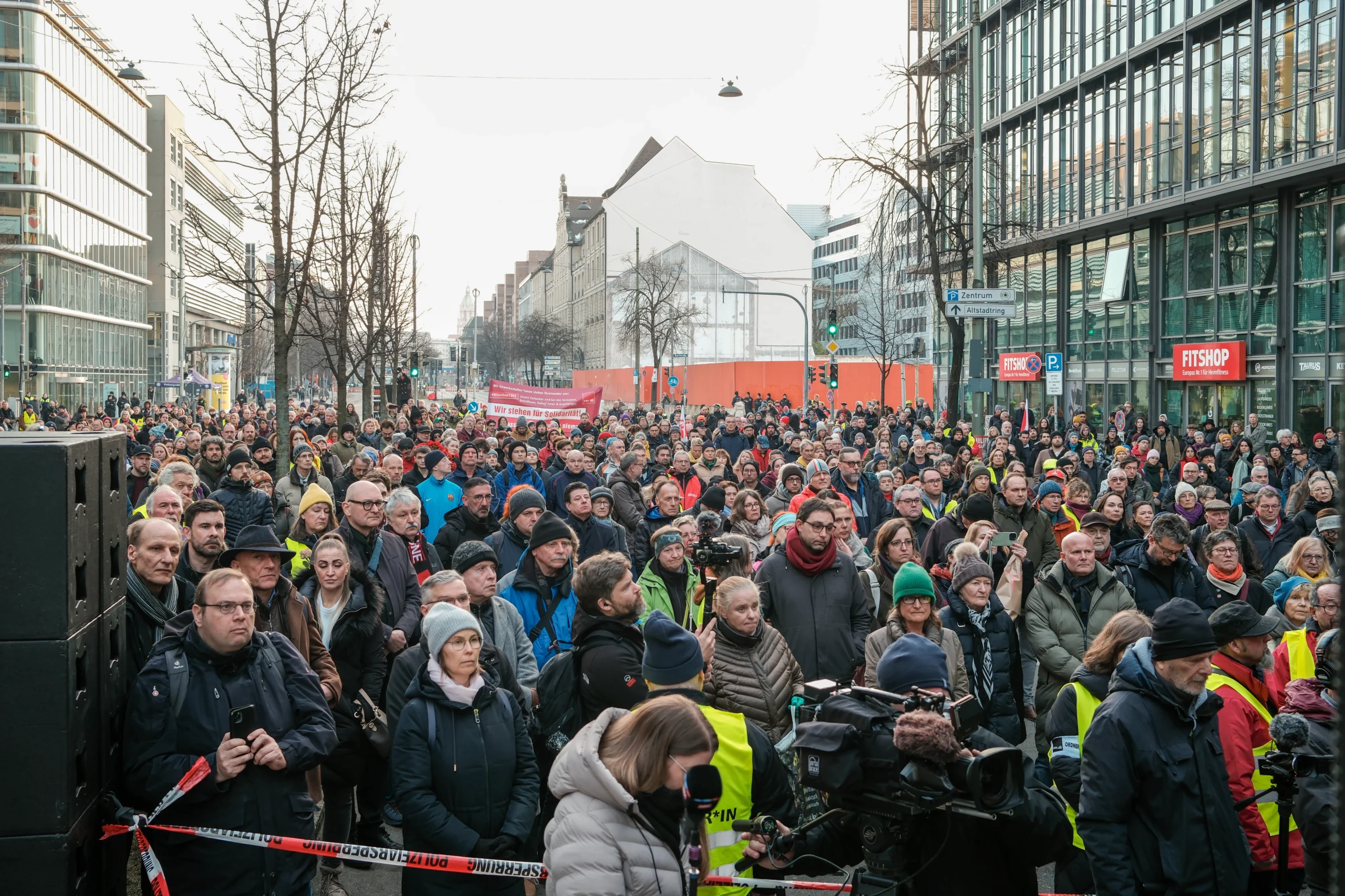 Anschlag auf ver.di-Demonstration in München am 13. Februar 2025,
