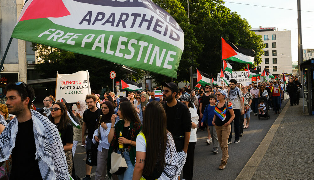 In München wurde gegen Israel protestiert,